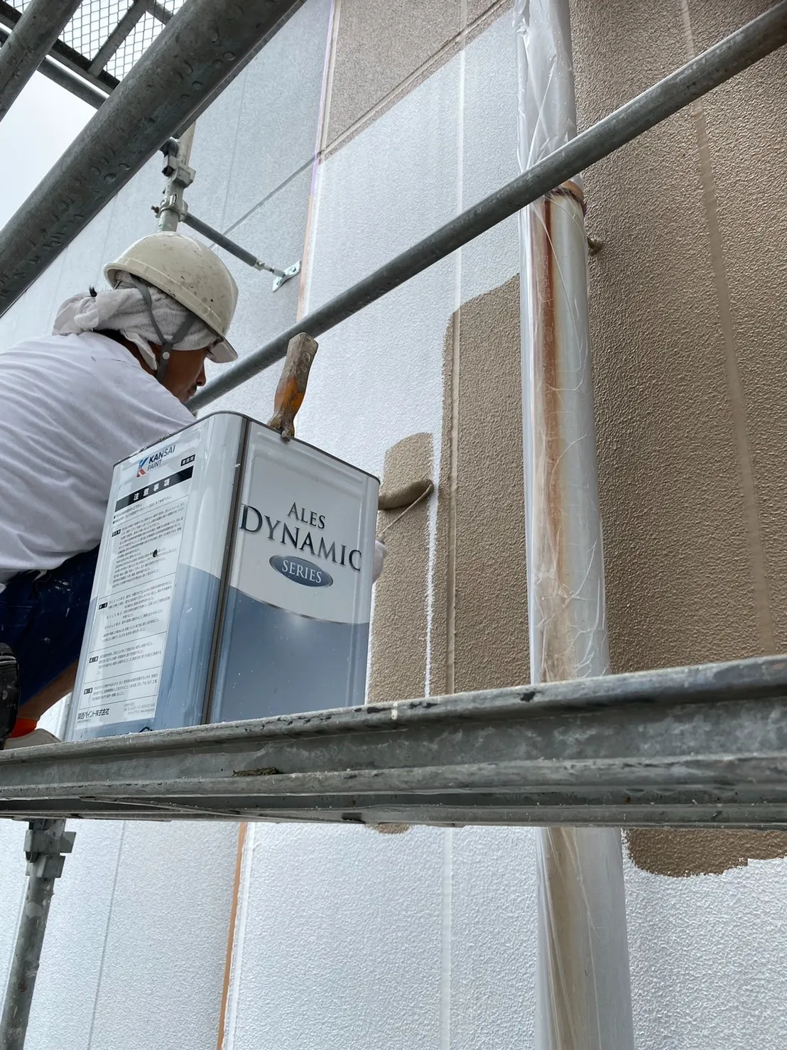 【地震被害による外壁からの雨漏】施工過程紹介